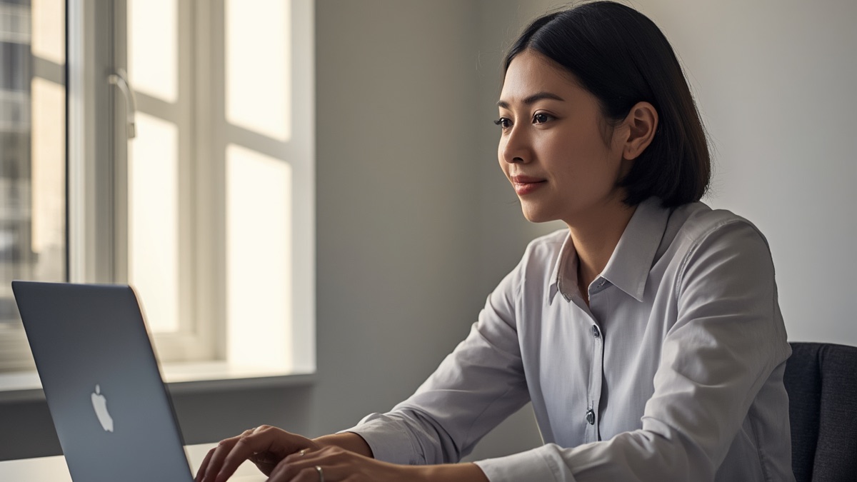 A small business team focused on their work during a peak period, with calls handled in the background.
